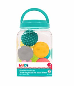 SET DE PELOTAS CON TEXTURAS LUDI +6 MESES