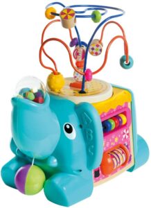 WOOMAX MADERA ELEFANTE ACTIVIDADES 5 JUEGOS EN 1 +18 MESES