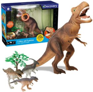 DINOSAURIO T-REX SET 5 PIEZAS DISCOVERY