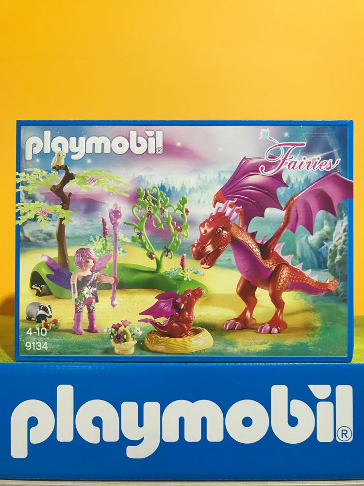 Playmobil - Dragão com Bebé - 9134, FADAS