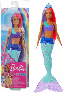 BARBIE DREAMTOPIA MUÑECA SIRENA, PELO ROSA Y MORADO