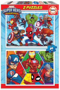PUZZLE EDUCA 2X20 PZAS MARVEL SUPER HERO ADVENTURES