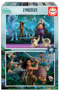 PUZZLE EDUCA 2X100 PZAS RAYA & THE LAST DRAGON
