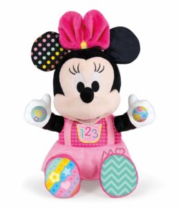 Peluche Baby Minnie juega y aprende