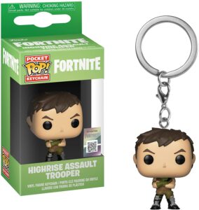 LLAVERO FUNKO POCKET POP FORTNITE: HIGHRISE ASSAULT TROOPER