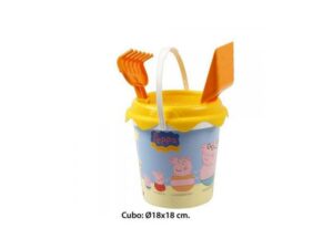 CUBO DE PLAYA DE PEPPA PIG