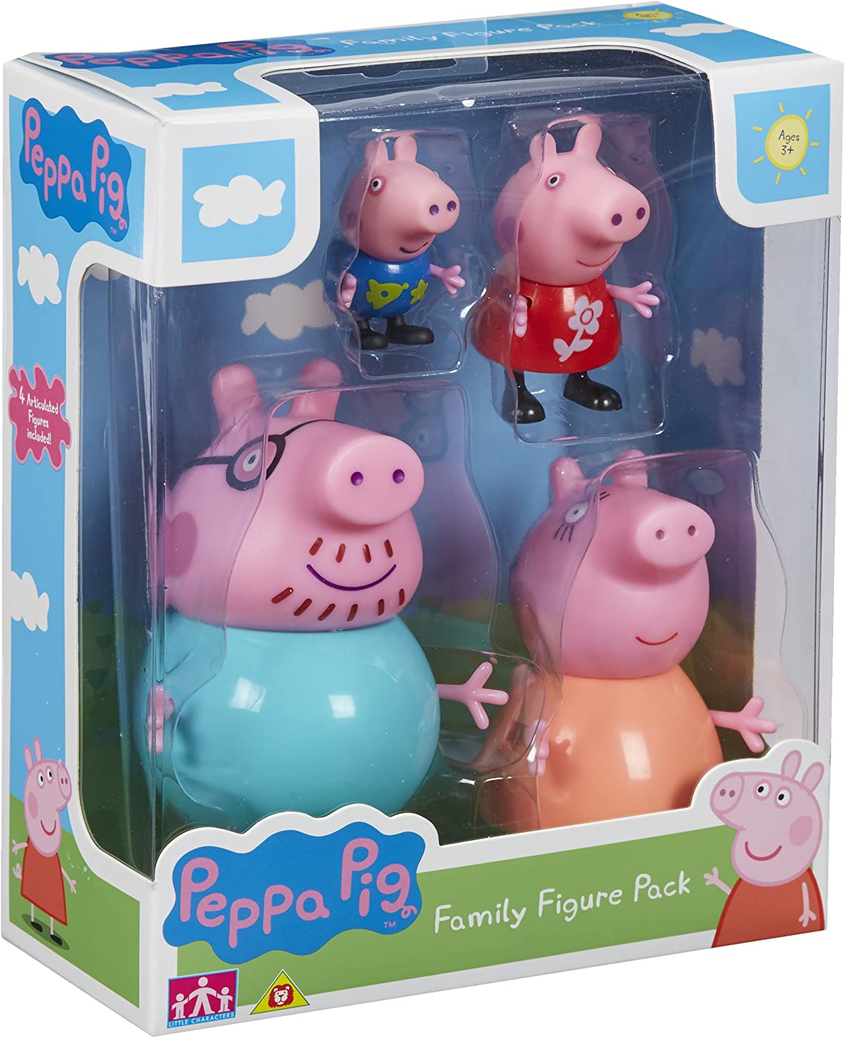 PEPPA PIG SET FAMILIA 4 FIGURAS