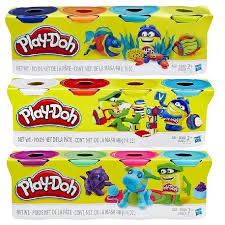 Caja de 4 botes de Play-Doh