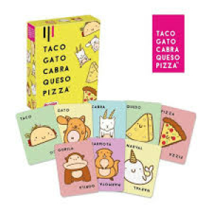 Juego Taco gato cabra queso pizza y surtidos