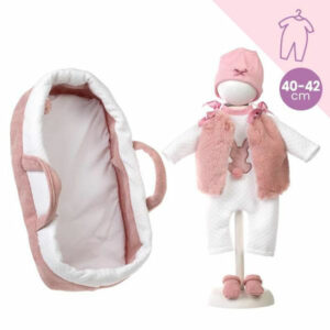 MOISES TELA C/VESTIDO MUÑECA ROSA 42CM