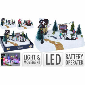 ESCENA NAVIDAD CON LED Y MOVIMIENTO surtidos