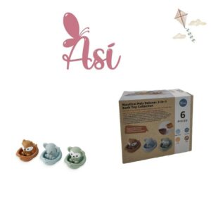 SET 3 BARCOS +3 ANIMALES MARIONETAS DEDOS