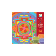 Arenas coloreadas mándalas tibetanos djeco