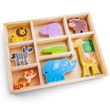 Safari animals de madera New Classic toys