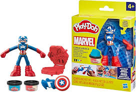 Play-doh marvel capitán América escudo sello