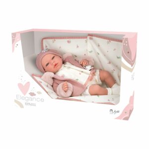 Muñeca Bebé con peso real Elegance Arias 60682 Andie