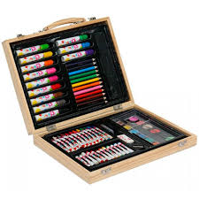 Maletín de dibujo de madera Fentoys