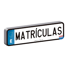 Juego matrículas falomir