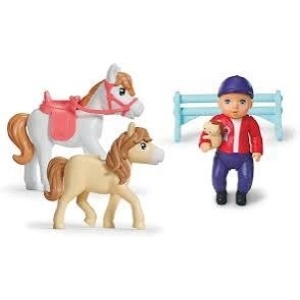 Baby born minis set entrenamiento de caballos
