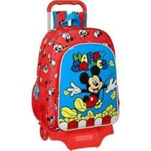 Mochila con carro safta Mickey happy smiles o similares