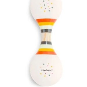 sonajero de silicona soft duo rattle miniland