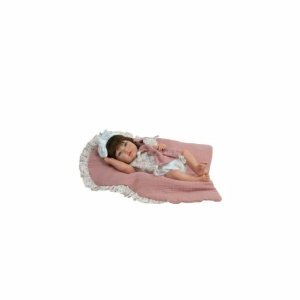 BEBE REBORN ARIAS 38CM ALBA ROSA C/MANTA