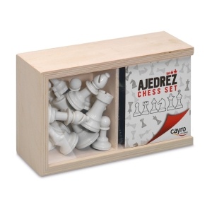 ACCESORIOS AJEDREZ Nº4 EN CAJA DE MADERA