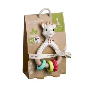 Sophie la Girafe Sonajero SO`PURE Natur`rings 100% hecho en bioplástico