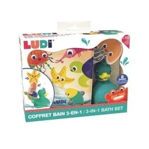 Ludi Conjunto para baño libro y animales