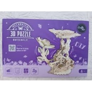 Puzzle 3d de madera Butterfly Mechanical crafts & co.